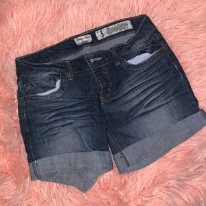 Denim shorts
